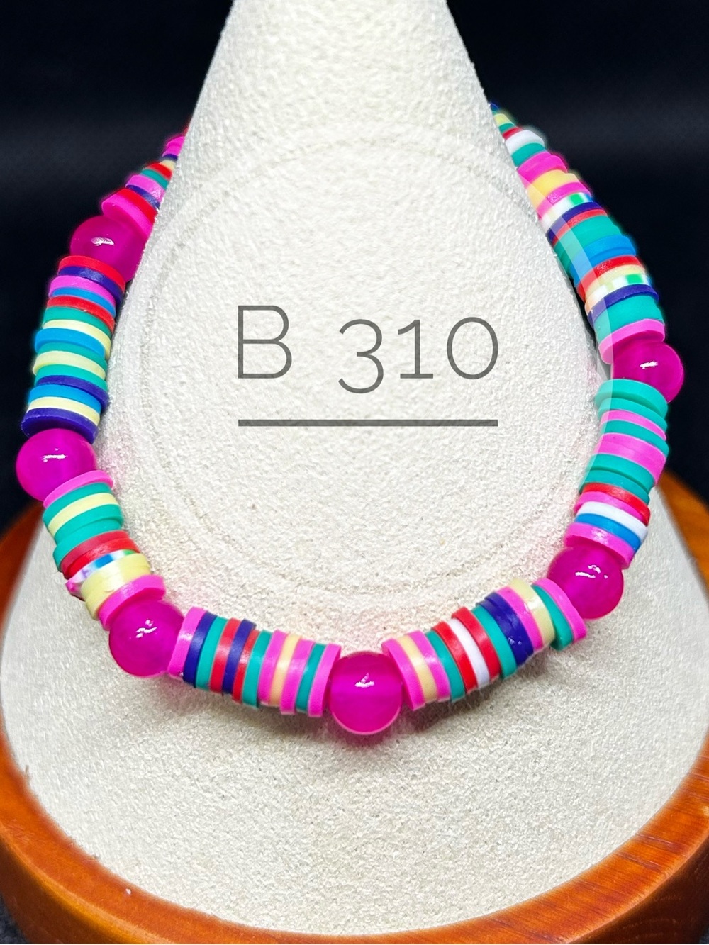 Colorful Pink Multicolor Heishi/Beaded Bracelet